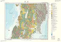 秋田 - 50万分の1活構造図