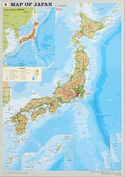 Map Of Japan 東アジア 日本 英文 地図のご購入は 地図の専門店