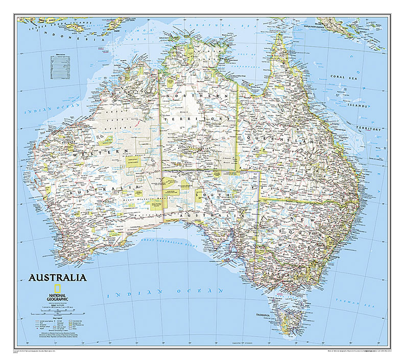 Australia Classic オセアニア オーストラリア National Geographic 地図のご購入は 地図の専門店 マップショップ ぶよお堂