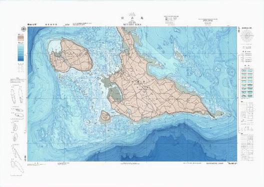 宮古島 沿岸の海の基本図 海底地形図 地図のご購入は 地図の専門店 マップショップ ぶよお堂