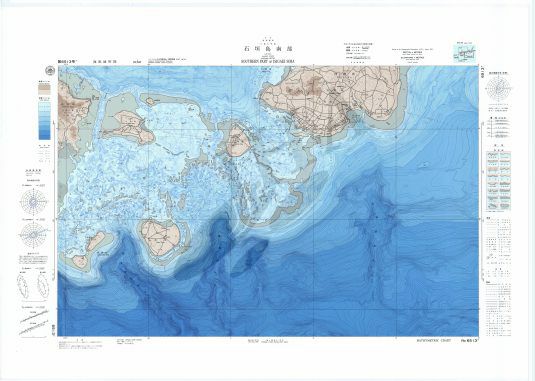 石垣島南部 沿岸の海の基本図 海底地形図 地図のご購入は 地図の専門店 マップショップ ぶよお堂