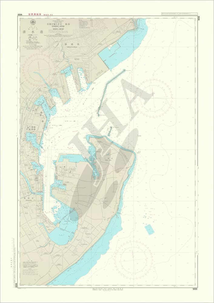 清水港 航海用海図 本州南部 四国 南方諸島 地図のご購入は 地図の専門店 マップショップ ぶよお堂