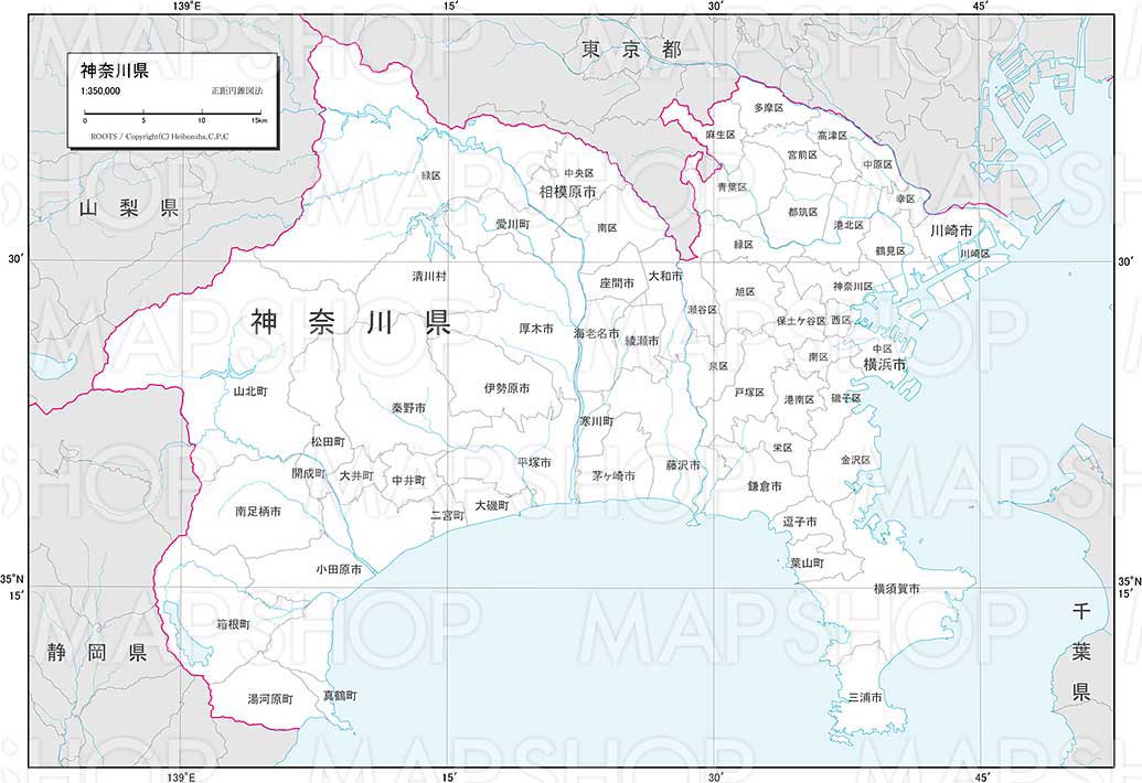 最新神奈川 白地図 花の画像