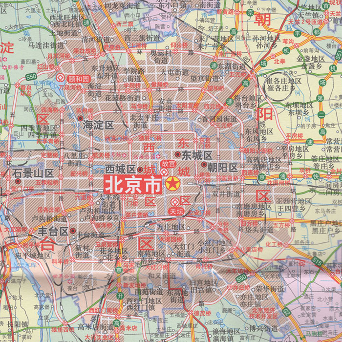 北京市地図 分省系列地図 中国地図出版社 / 地図のご購入は「地図の
