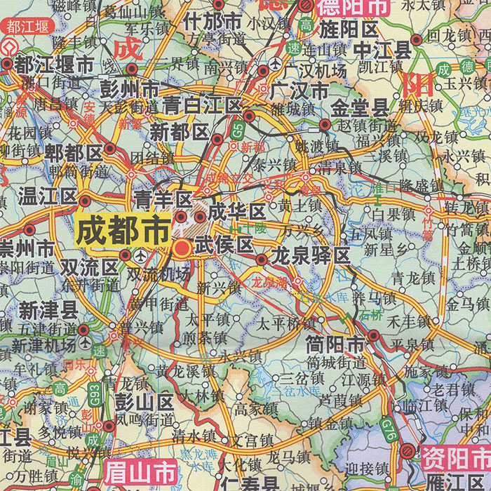 四川省地図 分省系列地図 中国地図出版社 地図のご購入は 地図の専門店 マップショップ ぶよお堂