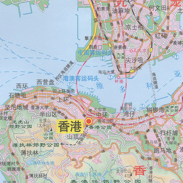 香港特別行政区地図 分省系列地図 中国地図出版社 地図のご購入は 地図の専門店 マップショップ ぶよお堂