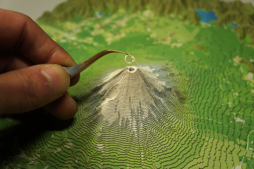 やまつみ-山岳立体模型キット / 地図のご購入は「地図の専門店 マップ