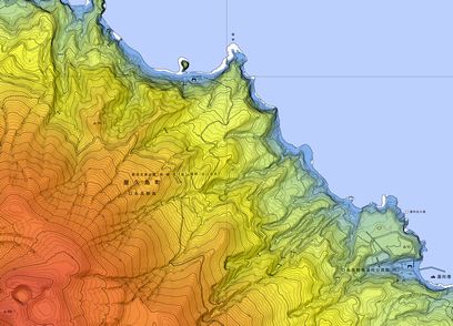 火山基本図 陰影段彩図