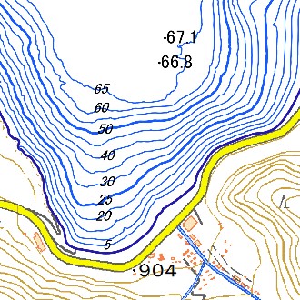 湖沼図 基図(多色)