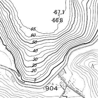 湖沼図 基図(1色)