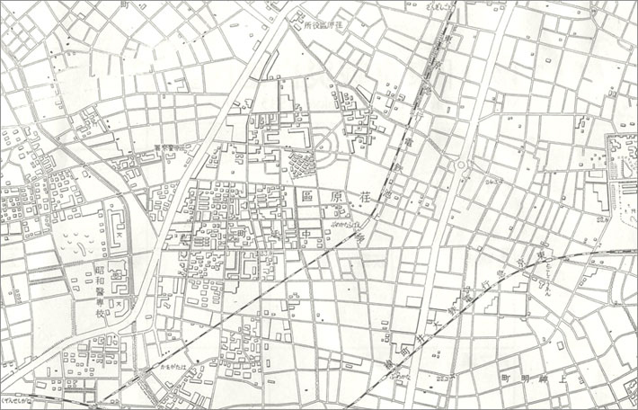 東京戦災白地図 地図のご購入は 地図の専門店 マップショップ ぶよ